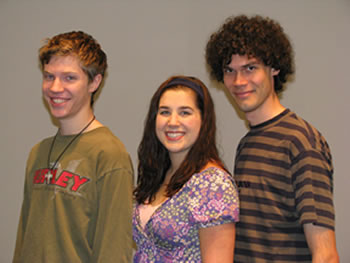 Clark College students Daniel Warner, Dana Smith and Bruce Kyte earned honors in the 2008 regional competition of the National Association of Teachers of Singing (NATS).