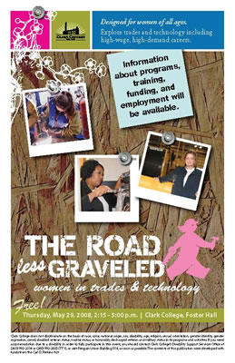 Road Less Graveled event postcard