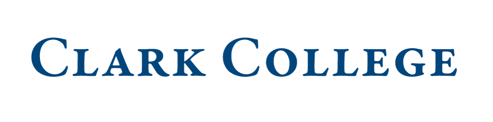 Clark College Wordmark Blue Clark College Wordmark Blue