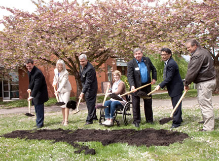 2010 groundbreaking for the Japanese Friendship Garden