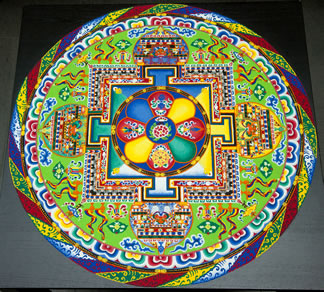 Completed sand mandala