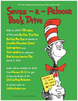 Seuss-a-Palooza Book Drive Poster