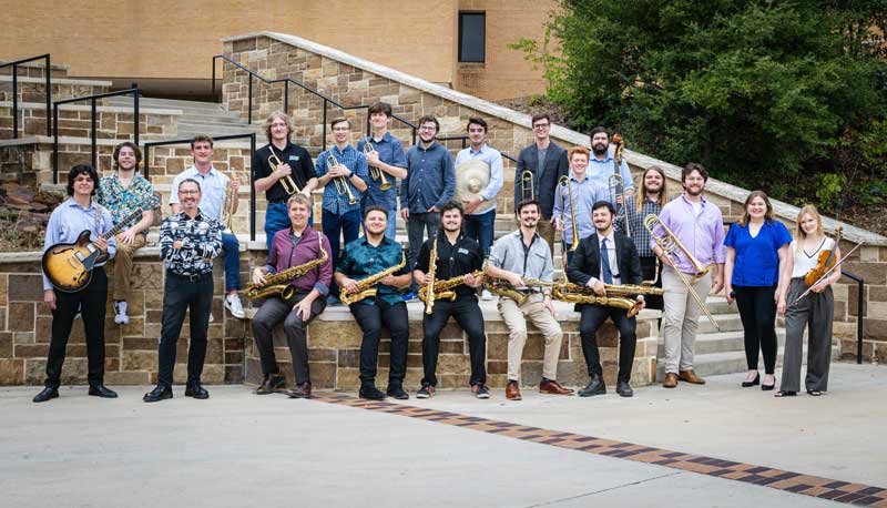 group photo of One O'Clock Lab Band