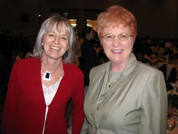 Clark trustees Addison Jacobs and Sherry Parker were among the guests at the 2008 Women of Achievement celebration. 